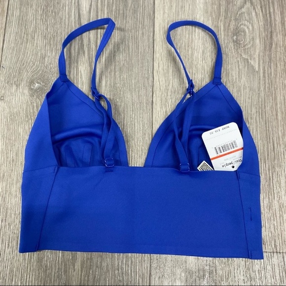 Free People Sage Neo Longline Bralette Exotic Aqua - Picture 3 of 5